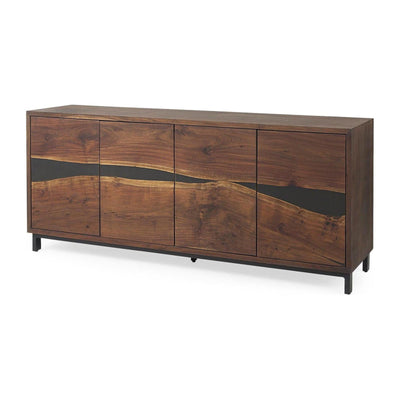 Mercana Hemlock Brown Wood Sideboard
