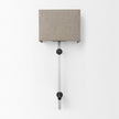 Mercana Kinsley Beige Shade W/Transparent Body Wall Sconce Clearance