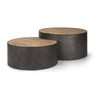 Mercana Eclipse Wood Top Nested Coffee Table