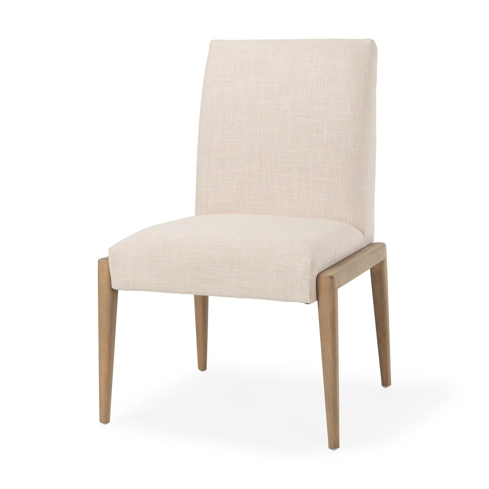 Mercana Palisades Upholstery w/ Solid Wood Armless Dining Chair