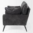 Mercana Cochrane Black Leather Wrapped Chair Clearance