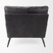 Mercana Cochrane Black Leather Wrapped Chair Clearance