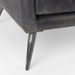 Mercana Cochrane Black Leather Wrapped Chair Clearance