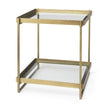 Mercana Trey Metal W/Glass Accent Table