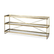 Mercana Trey Metal W/Glass Console Table