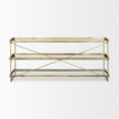 Mercana Trey Metal W/Glass Console Table