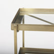 Mercana Trey Metal W/Glass Console Table