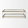 Mercana Trey Metal W/Glass Coffee Table