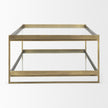 Mercana Trey Metal W/Glass Coffee Table