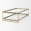 Mercana Trey Metal W/Glass Coffee Table