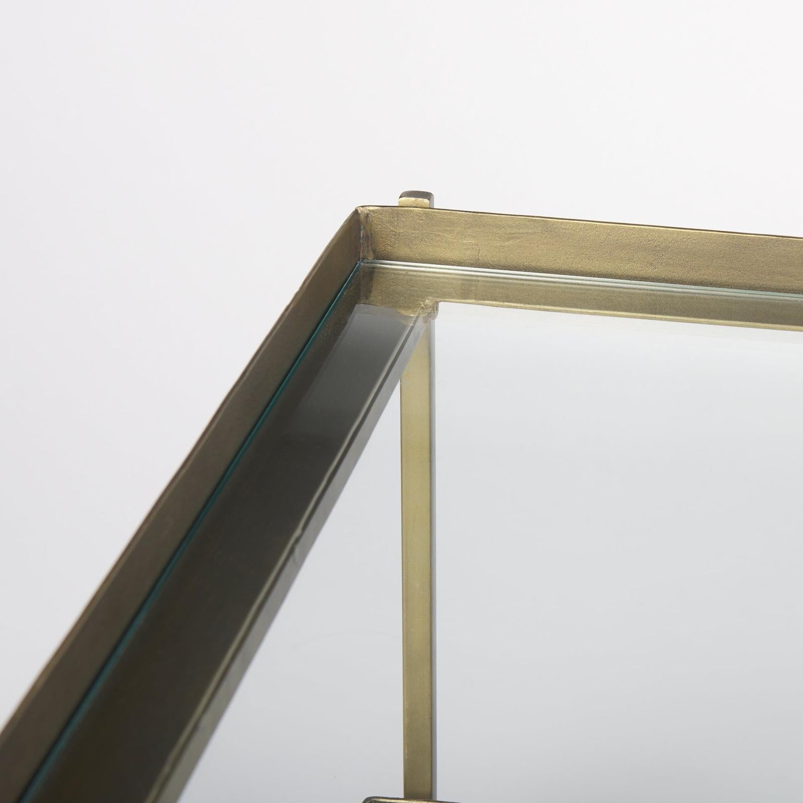 Mercana Trey Metal W/Glass Coffee Table