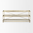 Mercana Trey Metal W/Glass Console Table