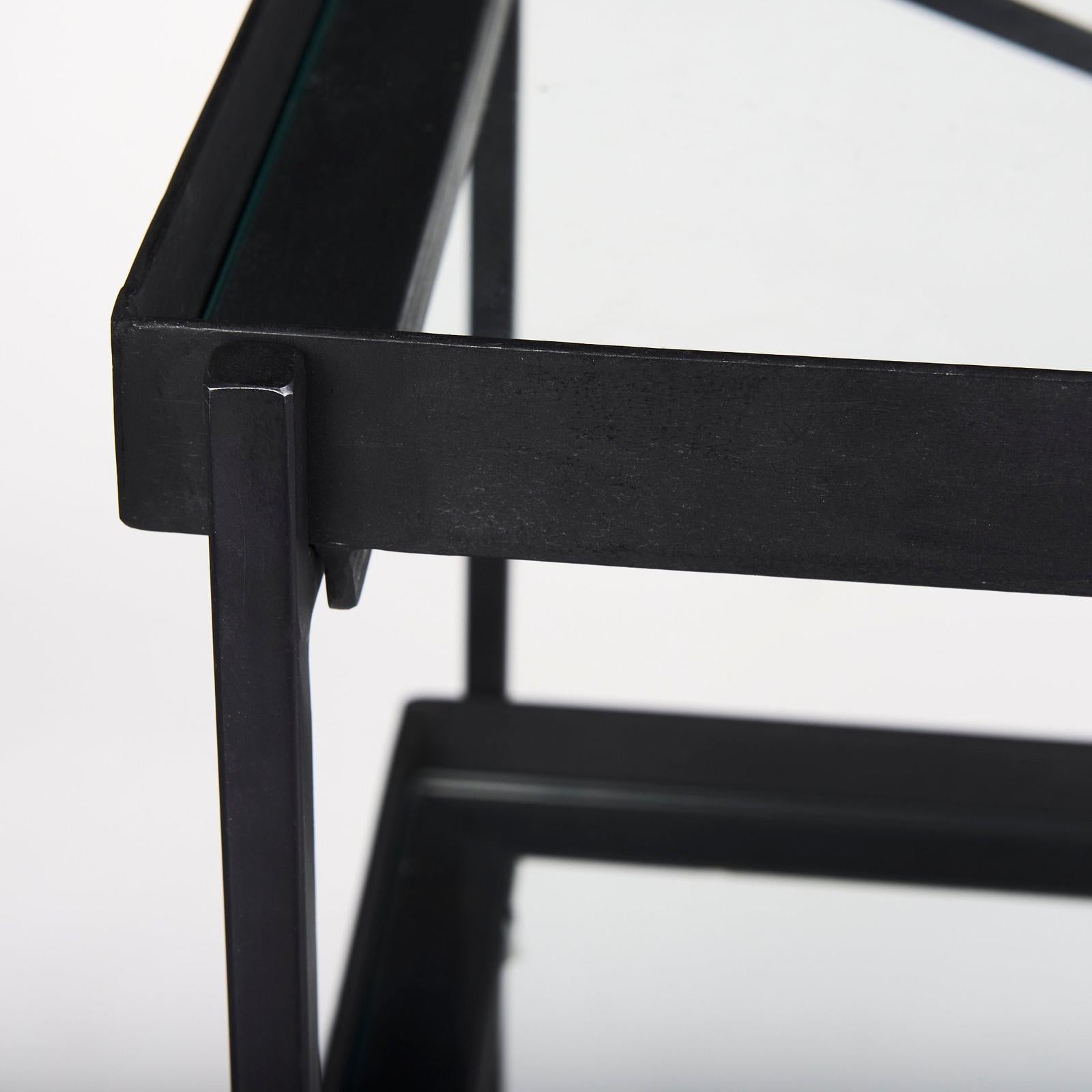 Mercana Trey Metal W/Glass Console Table