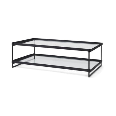 Mercana Trey Metal W/Glass Coffee Table