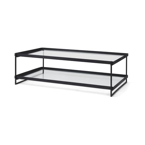 Mercana Trey Metal W/Glass Coffee Table