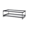Mercana Trey Metal W/Glass Coffee Table