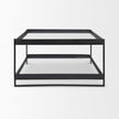 Mercana Trey Metal W/Glass Coffee Table