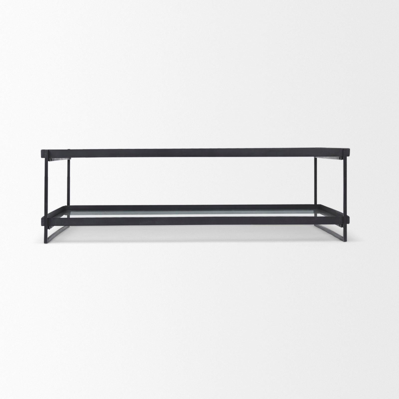 Mercana Trey Metal W/Glass Coffee Table
