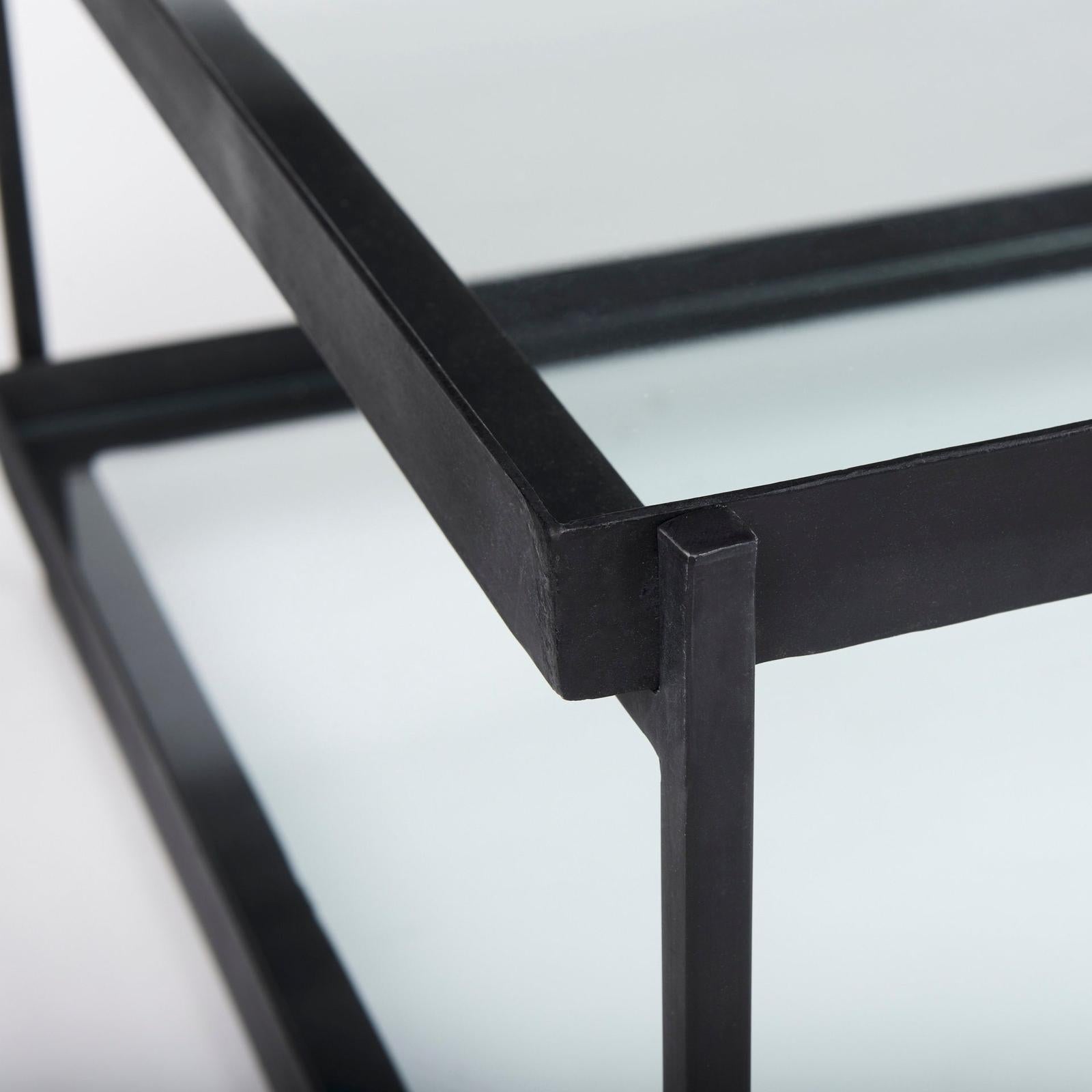 Mercana Trey Metal W/Glass Coffee Table