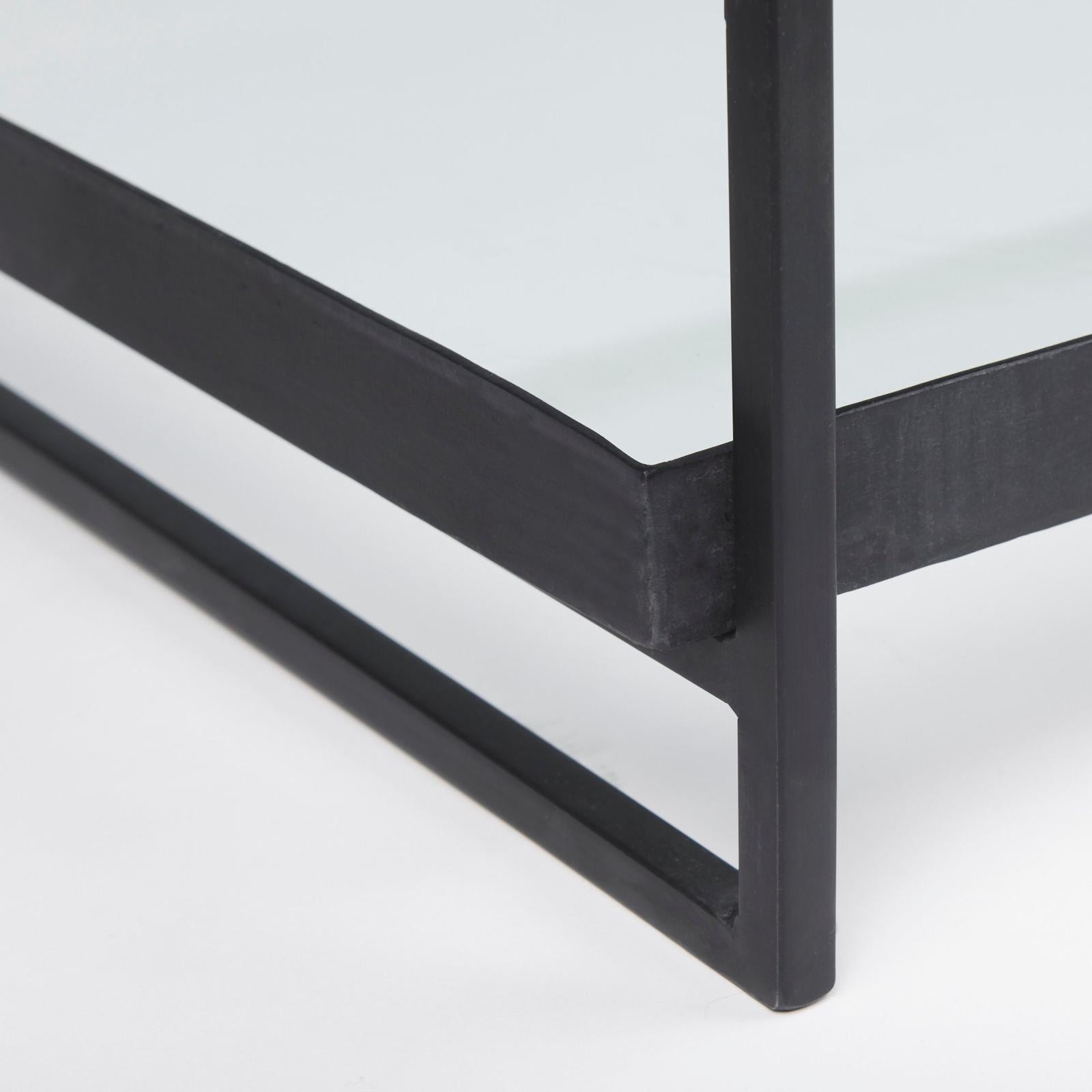 Mercana Trey Metal W/Glass Coffee Table