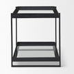 Mercana Trey Metal W/Glass Accent Table