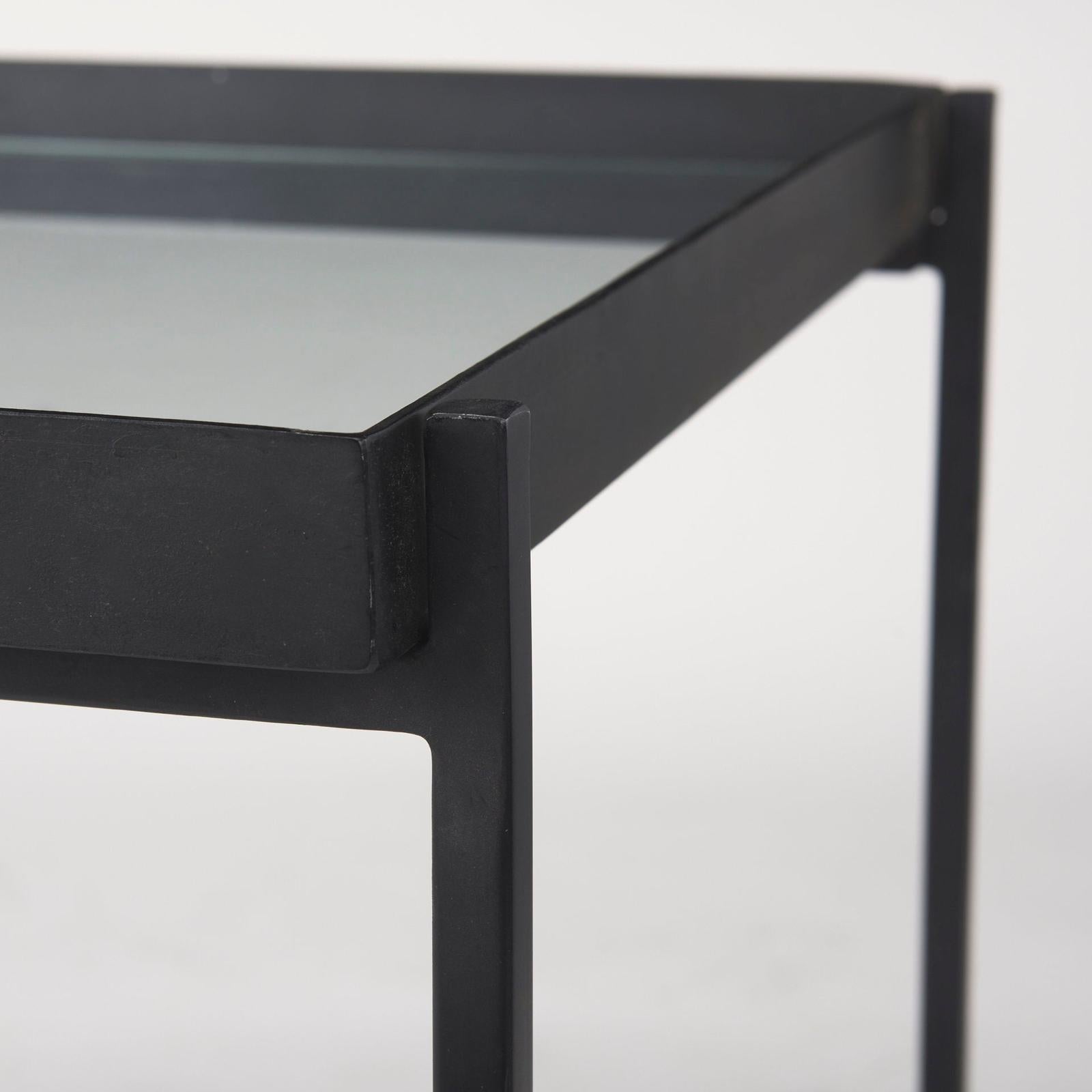 Mercana Trey Metal W/Glass Accent Table