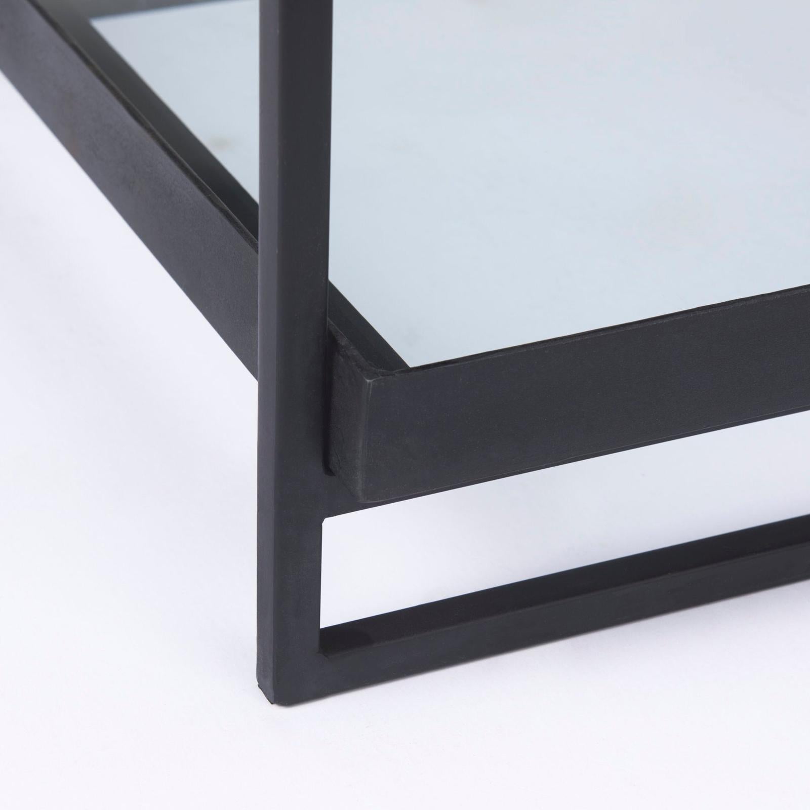 Mercana Trey Metal W/Glass Accent Table