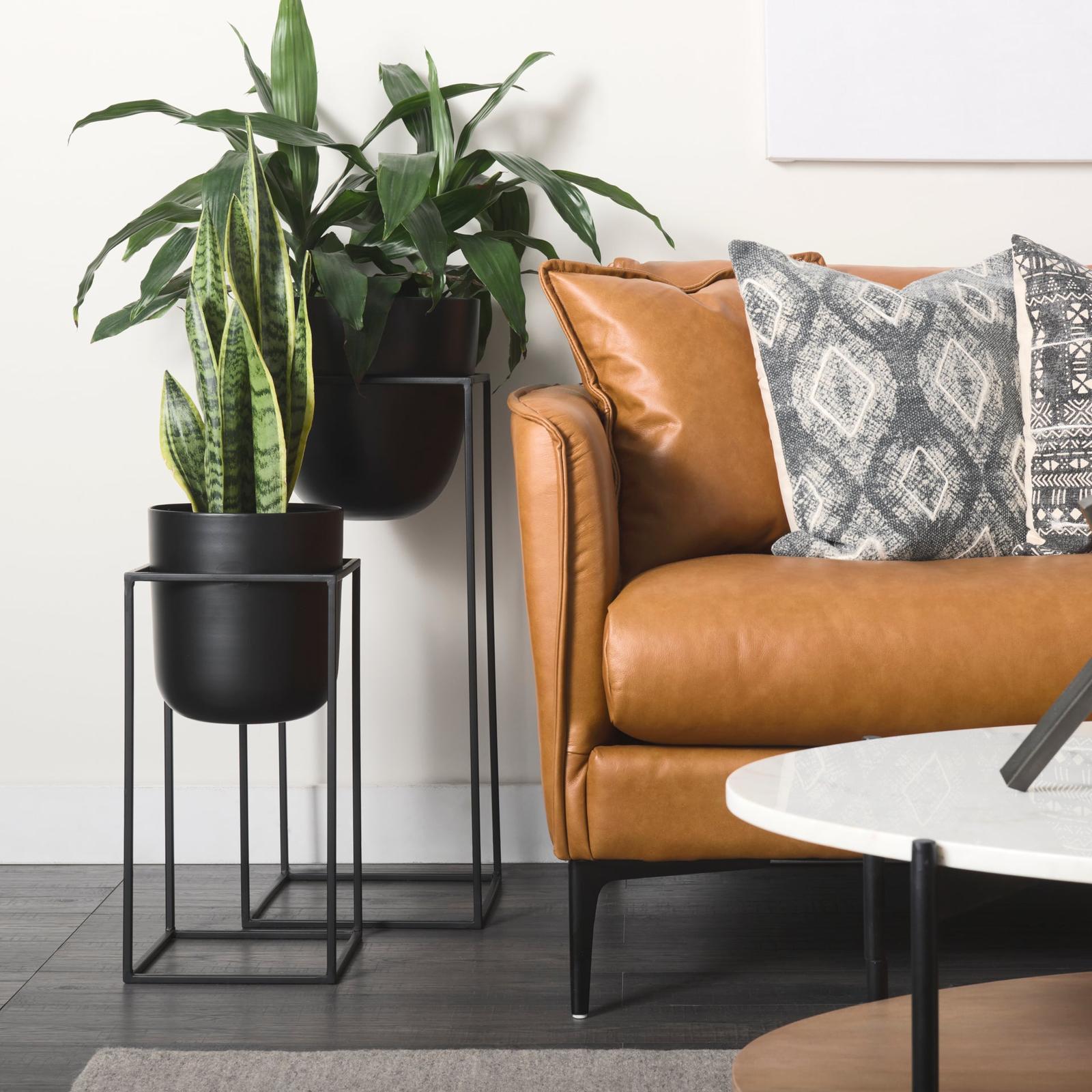 Mercana Bumble Black Plant Stands- Set of 2