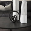 Mercana Stanislaw Black Metal Infinite Ribbon Sculpture