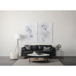 Mercana Amaira Cream/Black/White patterned Wool and Cotton Pouf