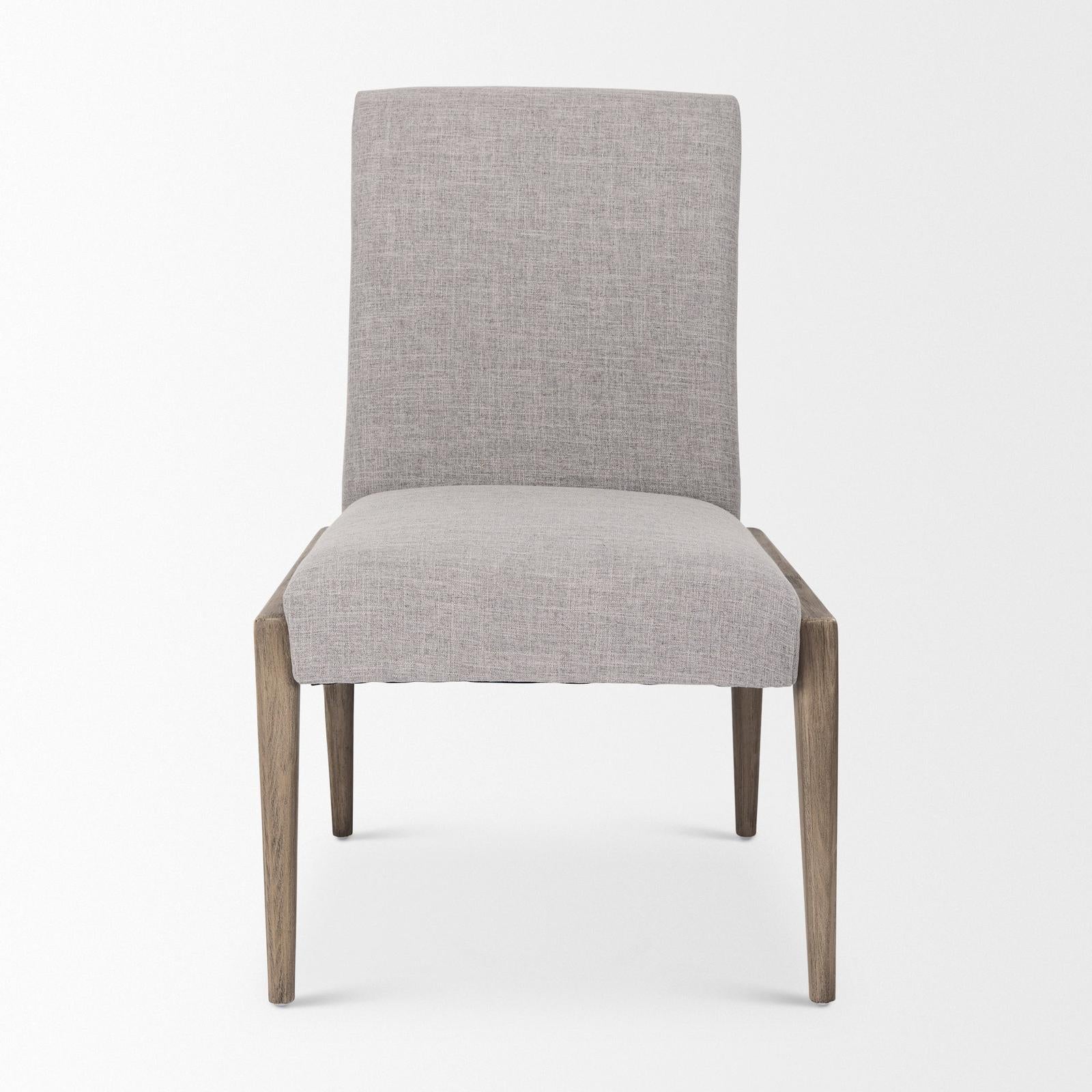 Mercana Palisades Upholstery w/ Solid Wood Armless Dining Chair
