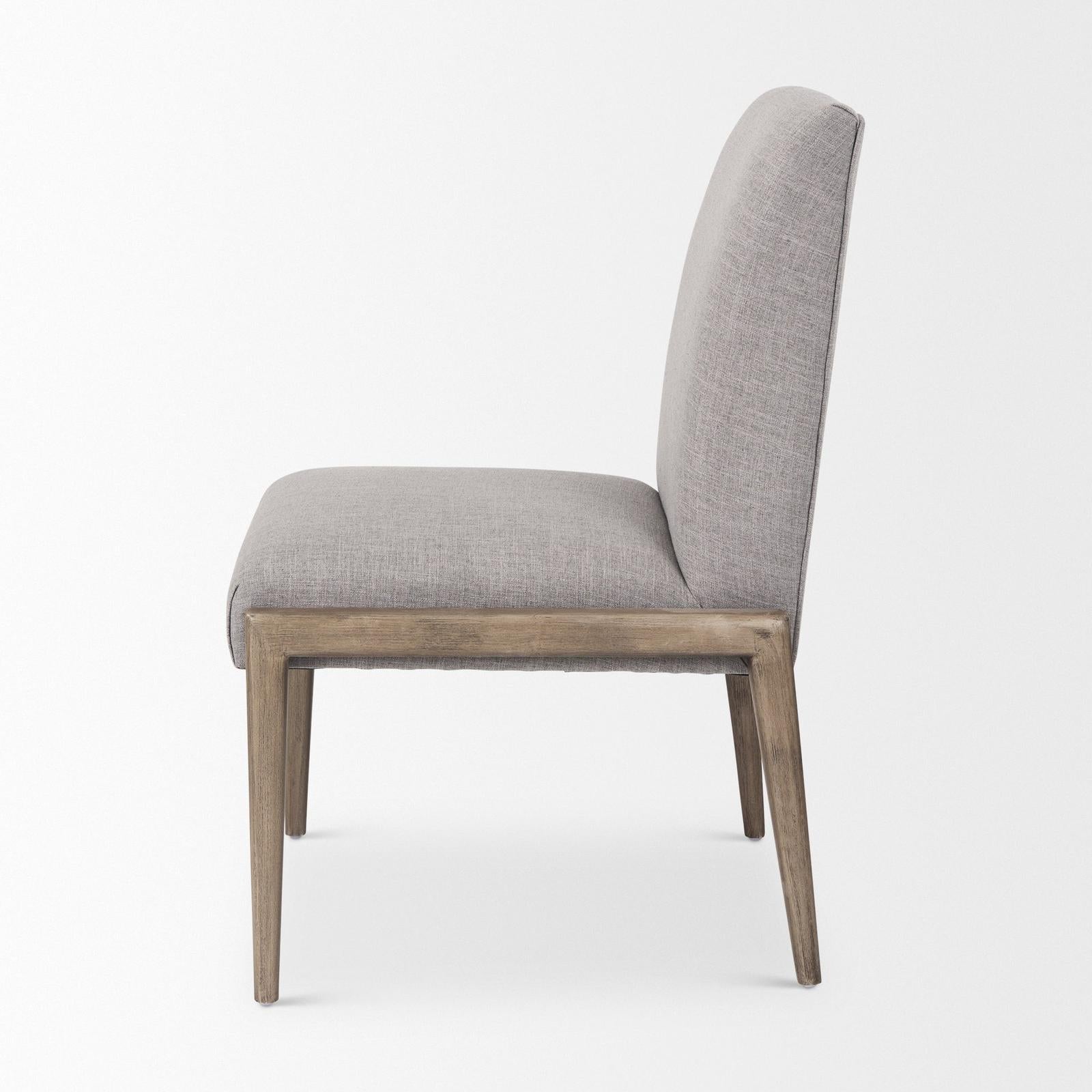 Mercana Palisades Upholstery w/ Solid Wood Armless Dining Chair