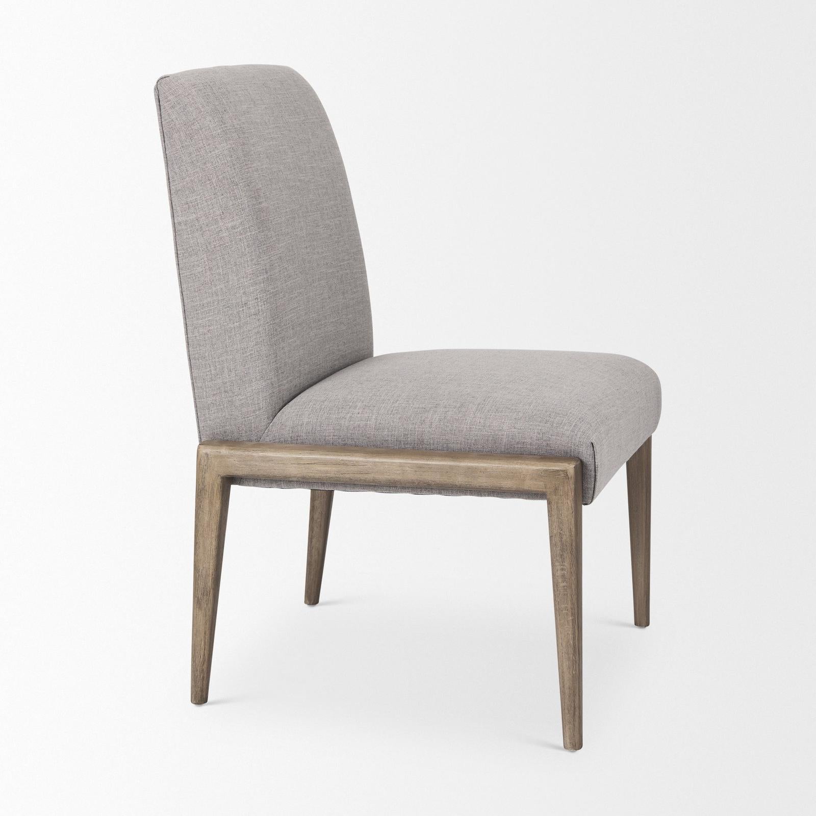 Mercana Palisades Upholstery w/ Solid Wood Armless Dining Chair