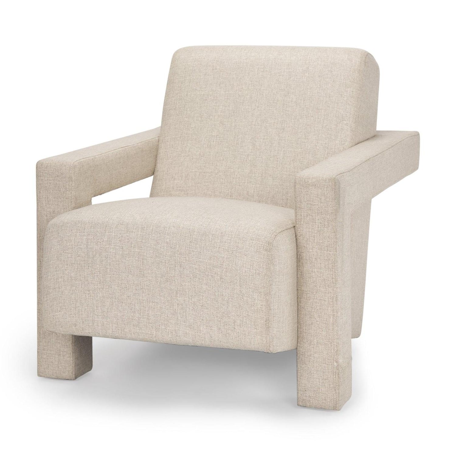 Mercana Sovereign Oatmeal Fully Upholstered Accent Chair Clearance