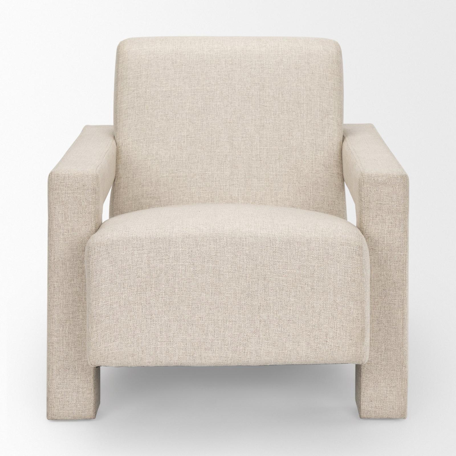Mercana Sovereign Oatmeal Fully Upholstered Accent Chair Clearance