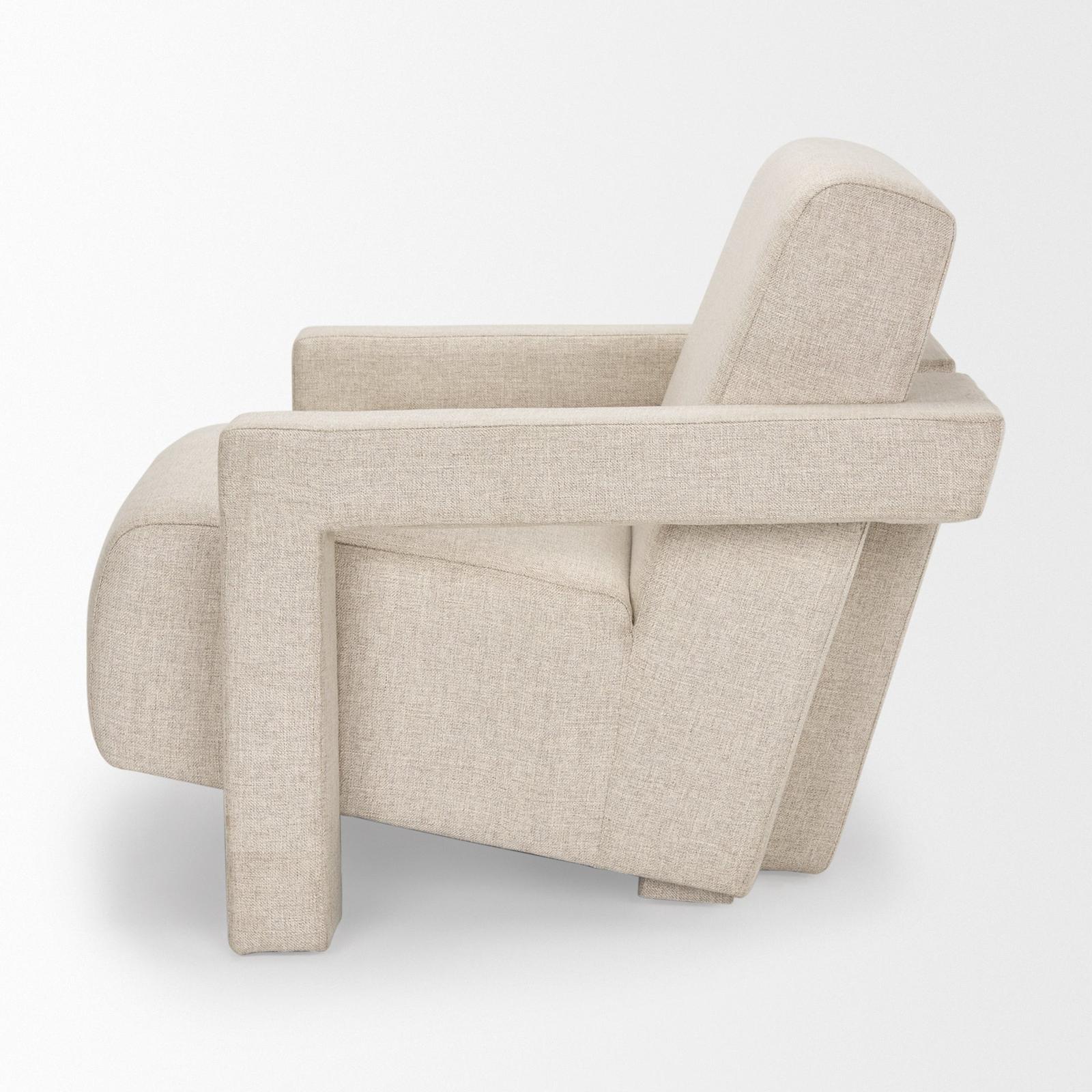 Mercana Sovereign Oatmeal Fully Upholstered Accent Chair Clearance
