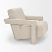 Mercana Sovereign Oatmeal Fully Upholstered Accent Chair Clearance