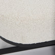 Mercana Amelia Cream Boucle W/Black Metal Upholstered Bench