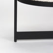Mercana Amelia Cream Boucle W/Black Metal Upholstered Bench
