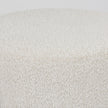 Mercana Amelia Cream Boucle W/Black Metal Upholstered Pouf