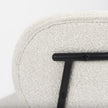 Mercana Amelia Cream Boucle W/Black Metal Upholstered Accent Chair