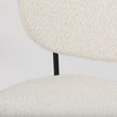 Mercana Amelia Cream Boucle W/Black Metal Upholstered Accent Chair