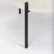 Mercana Amelia Cream Boucle W/Black Metal Upholstered Accent Chair