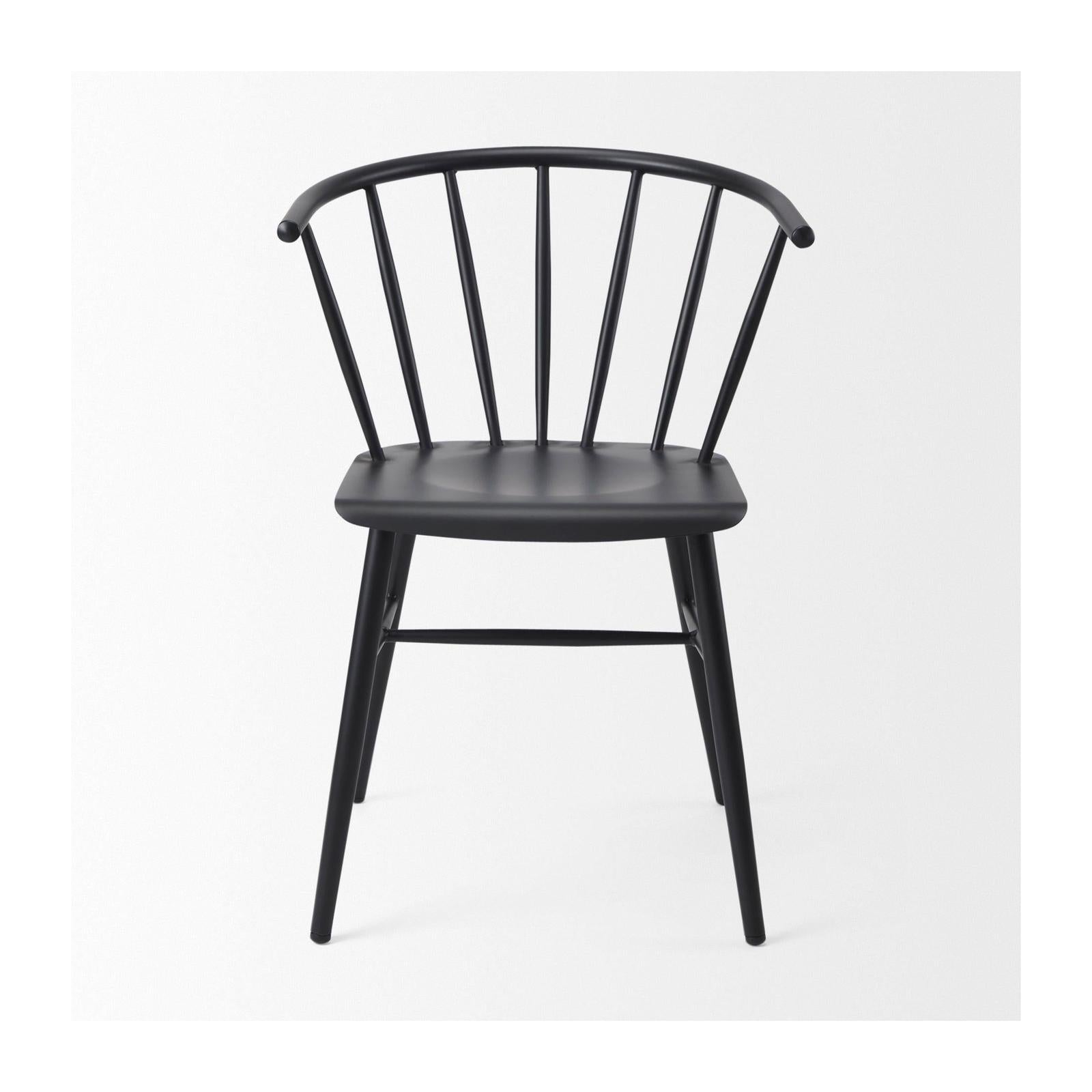 Mercana Colin Black Metal Dining Chair