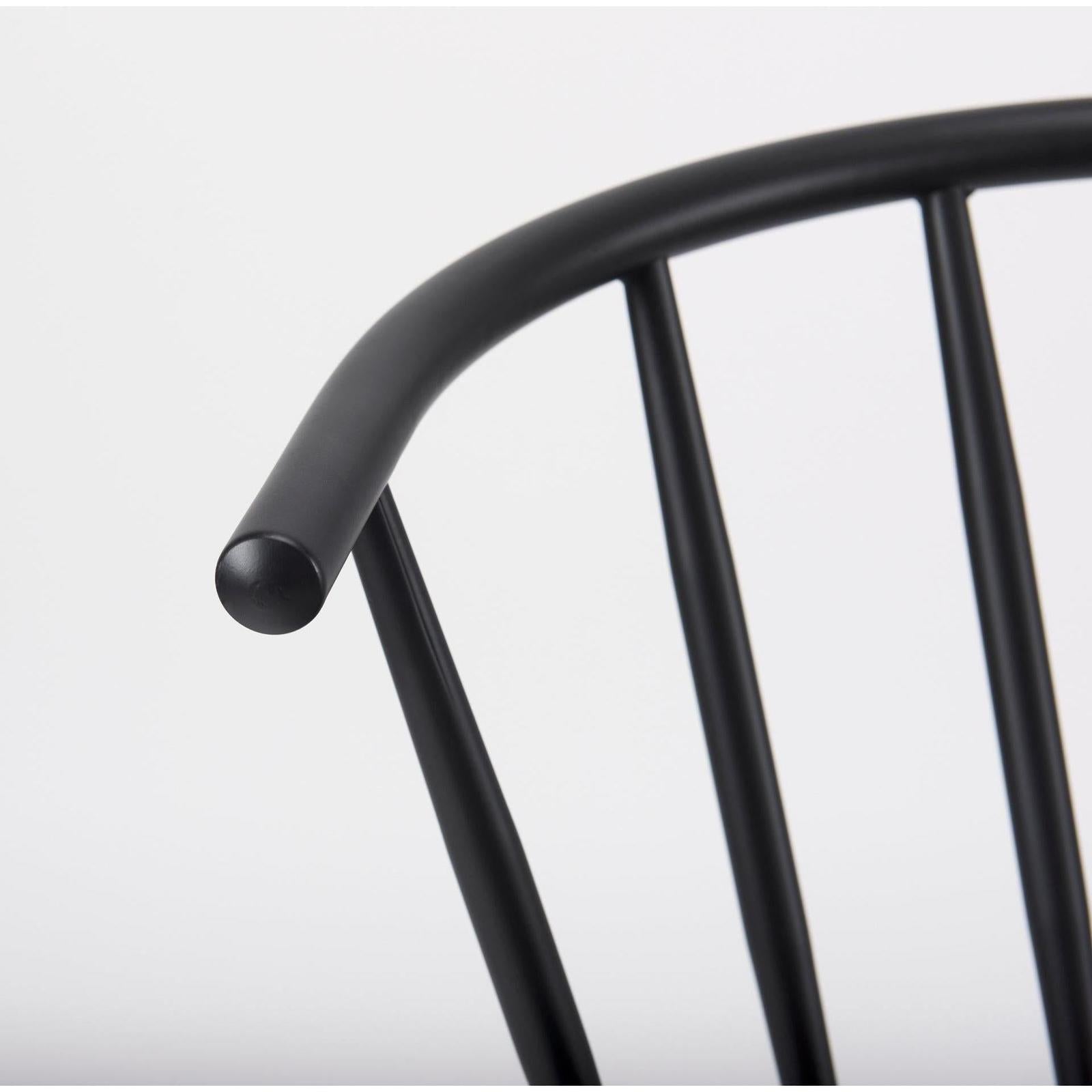 Mercana Colin Black Metal Dining Chair