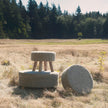 Mercana Bina 4 Legged Wool Stool