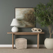 Mercana Ekani Cream/Beige Cotton Pouf