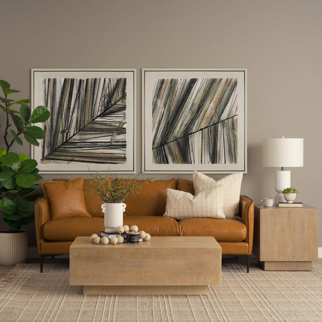 Mercana Lake Como Tan Leather Three Seater Sofa Clearance