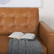 Mercana Olaf Tan Leather Sofa Clearance