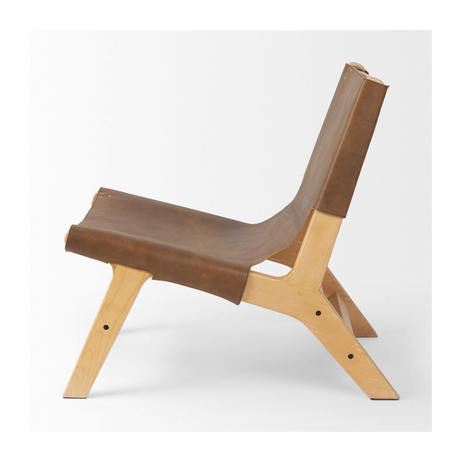 Mercana Elodie Beech Wood Frame Accent Chair